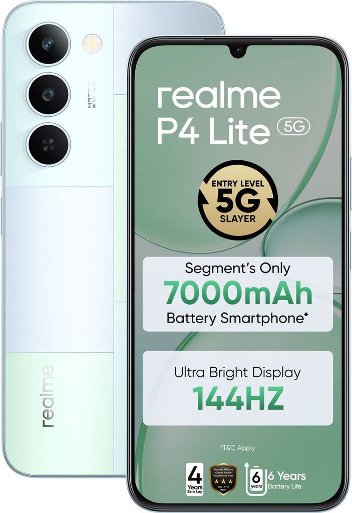 realme P4 Lite 5G (Mosaic Green, 128 GB)