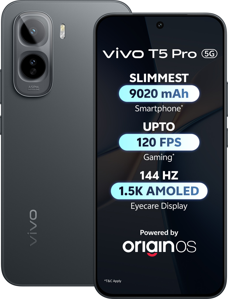 vivo T5 Pro 5G (Cosmic Black, 256 GB)
