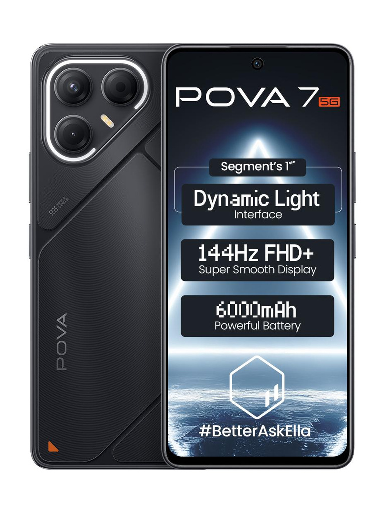 Pova 7 5G (Geek Black, 256 GB) (8 GB RAM)