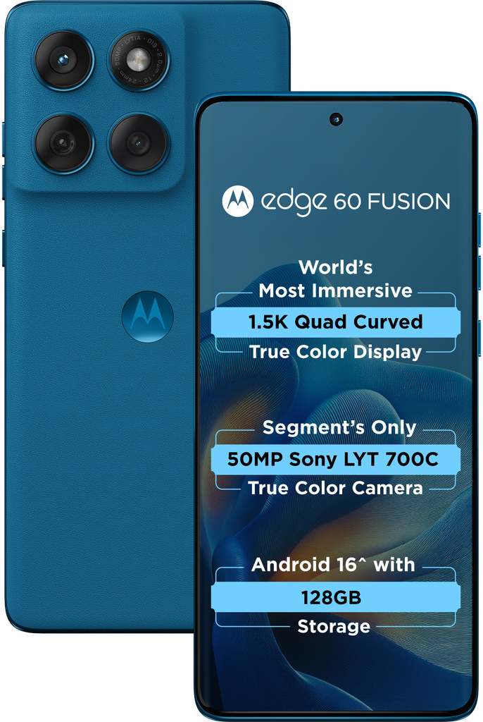 motorola edge 60 fusion 5g pantone mykonos blue 128 gb