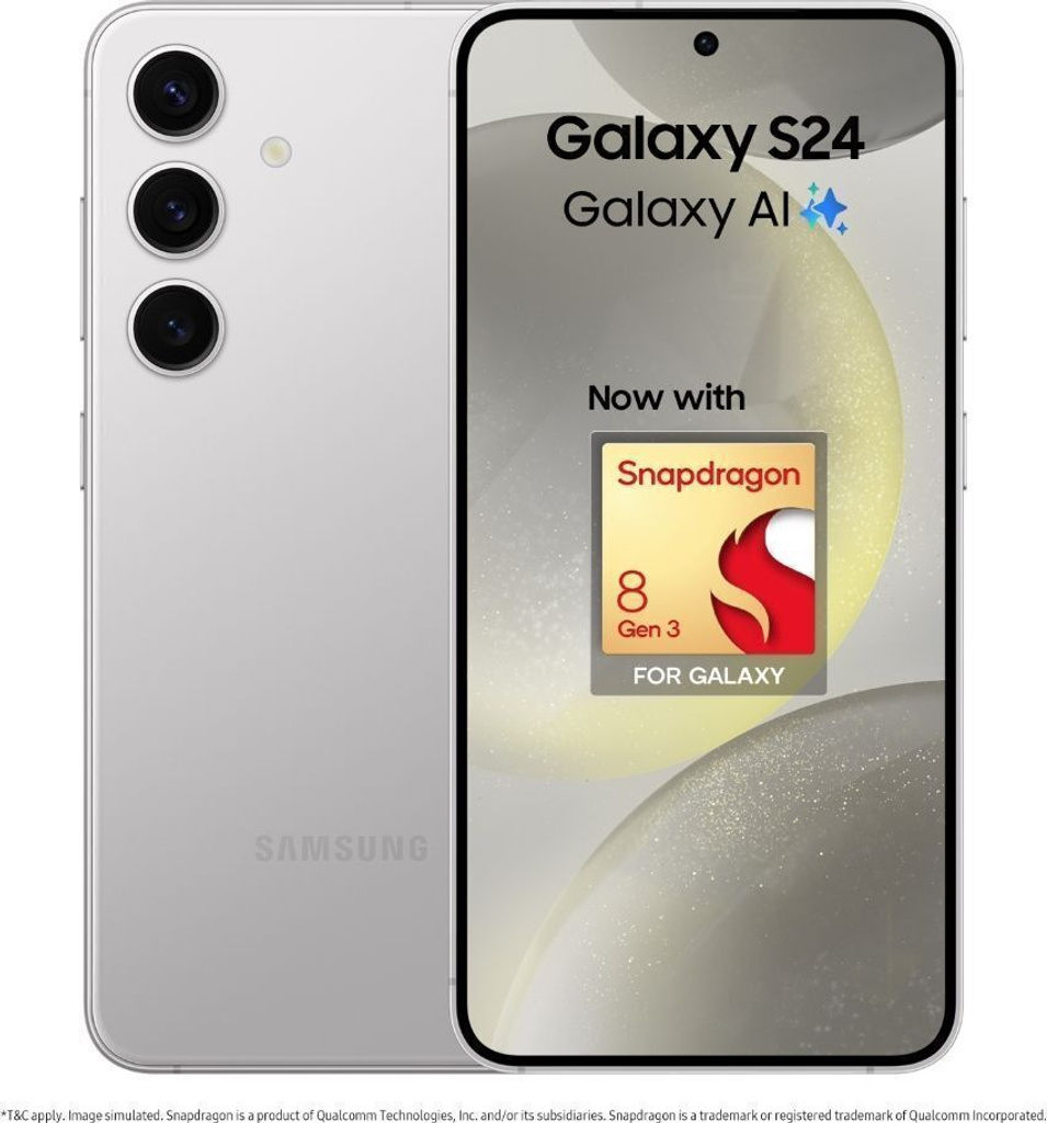 samsung galaxy s24 5g snapdragon marble gray 128 gb