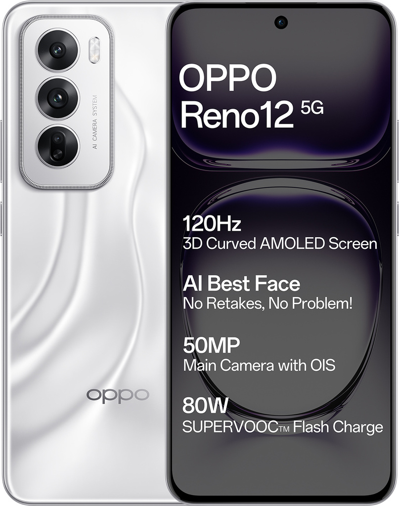 oppo reno 12 5g astro silver 256 gb