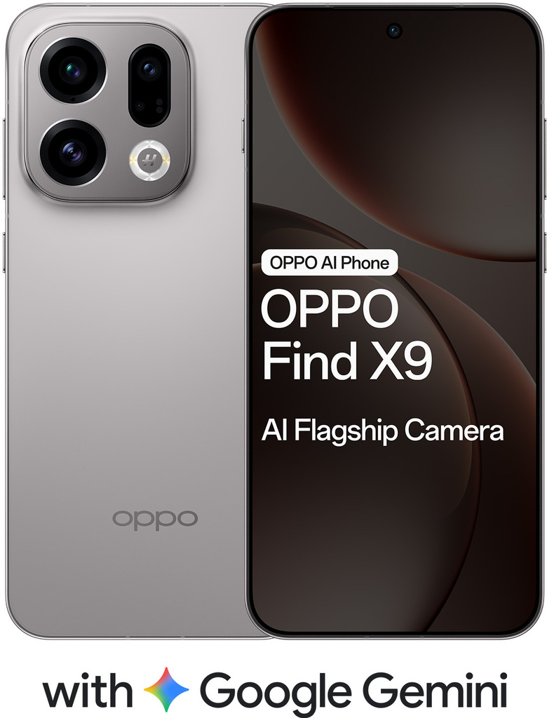 OPPO Find X9 (Titanium Grey, 256 GB)