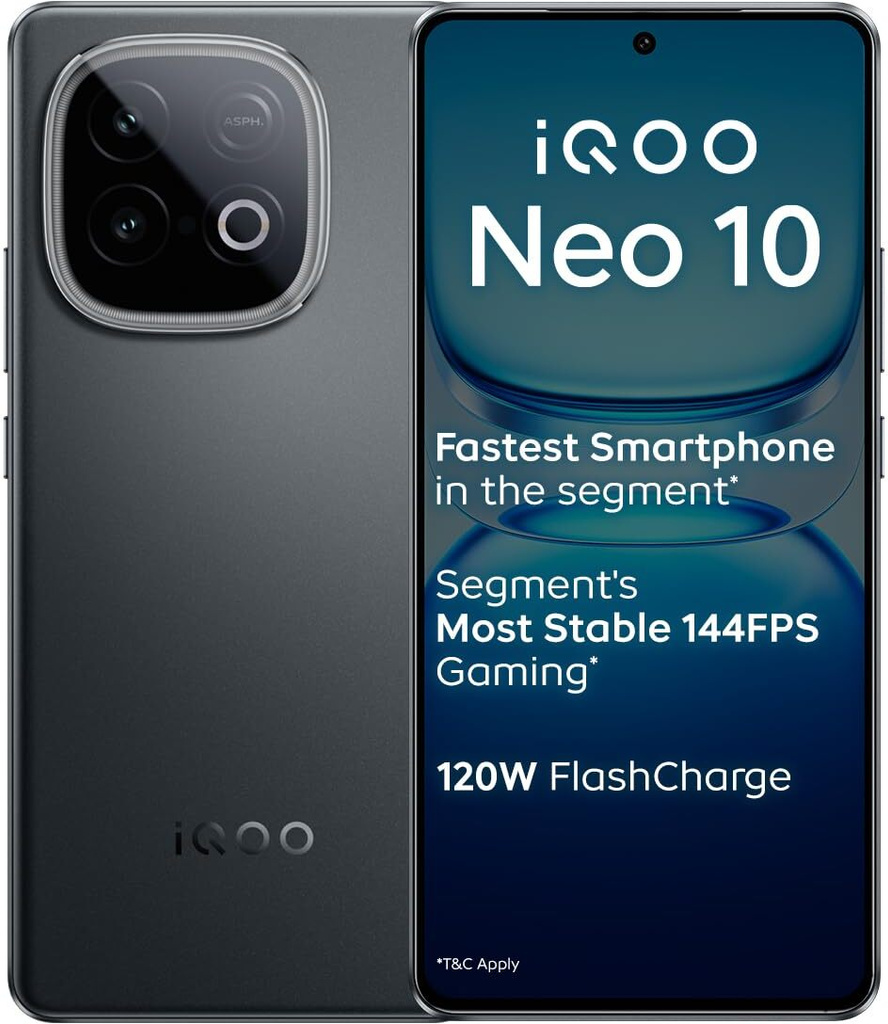 IQOO Neo 10 (Asphalt Black, 256 GB)