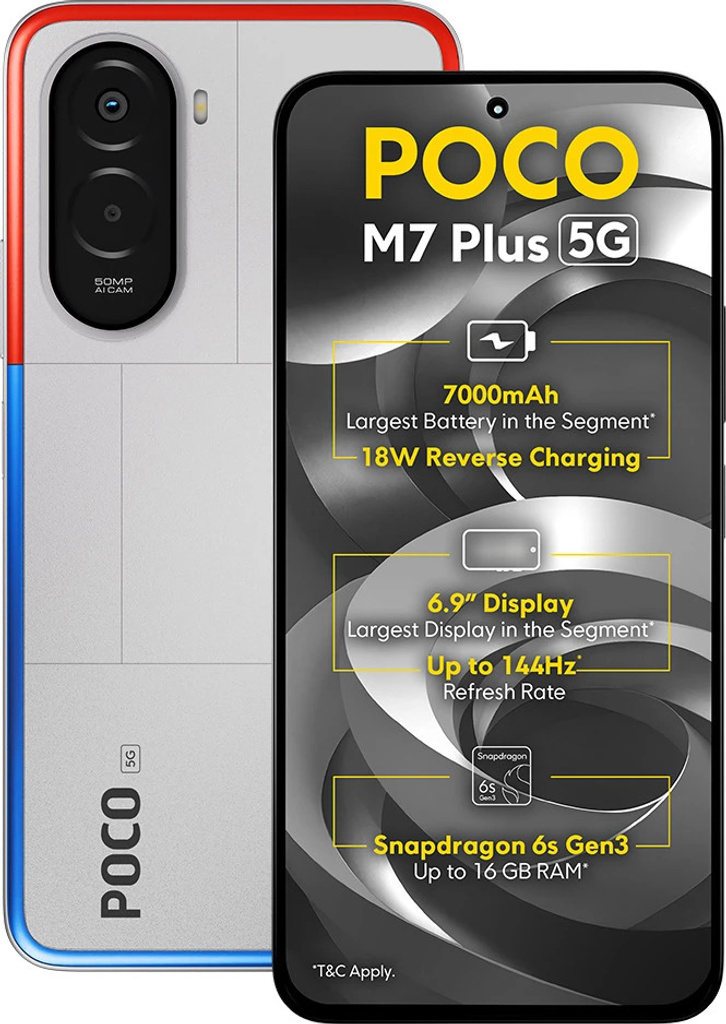 poco m7 plus 5g chrome silver 128 gb