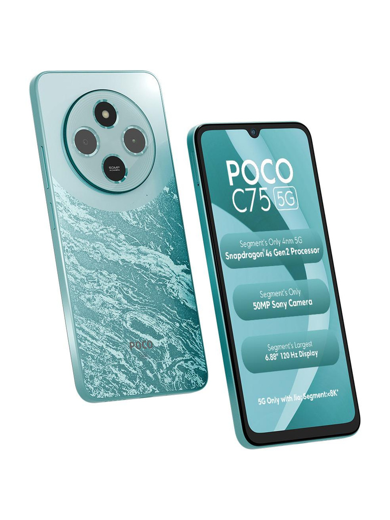 POCO C75 5G (Aqua Bliss, 64 GB)