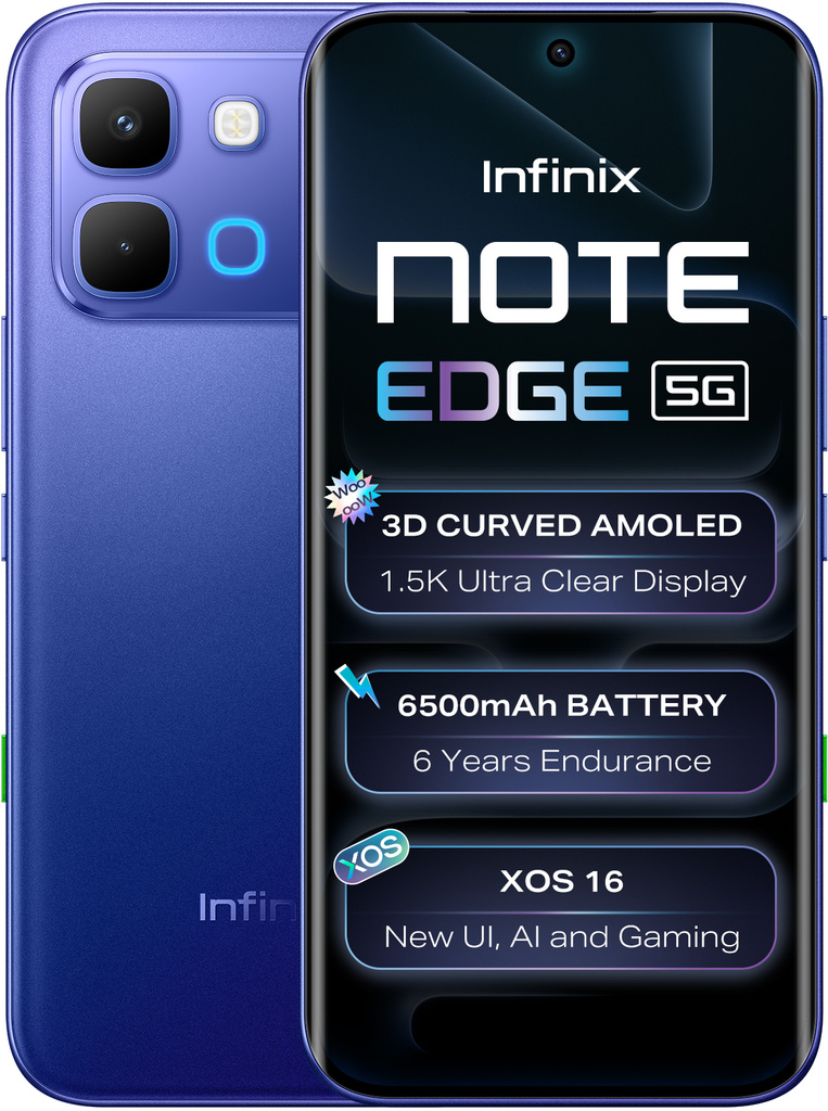 Infinix Note edge (Stellar Blue, 128 GB)