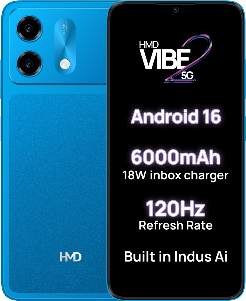 HMD Vibe2 5G (Nordic Blue, 128 GB)
