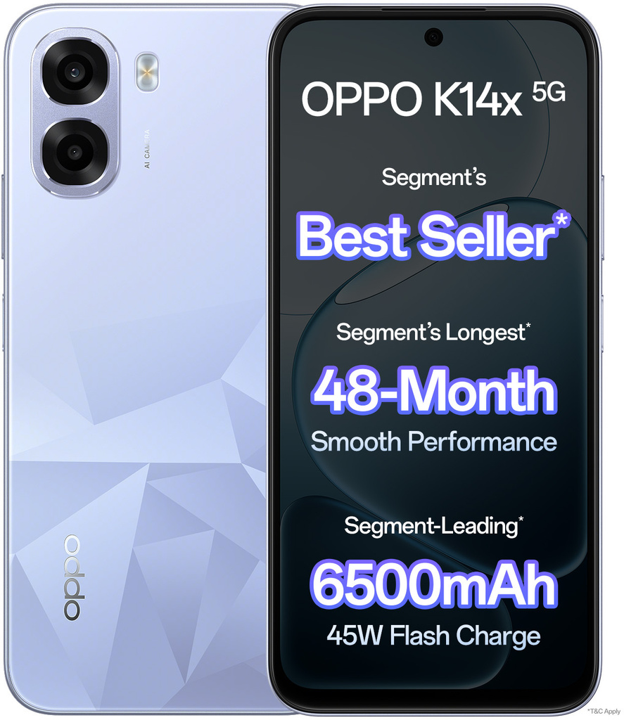 oppo k14x 5g icy blue 128 gb