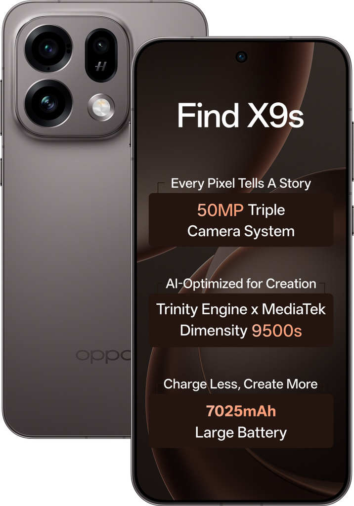OPPO Find X9s (Midnight Grey, 256 GB)