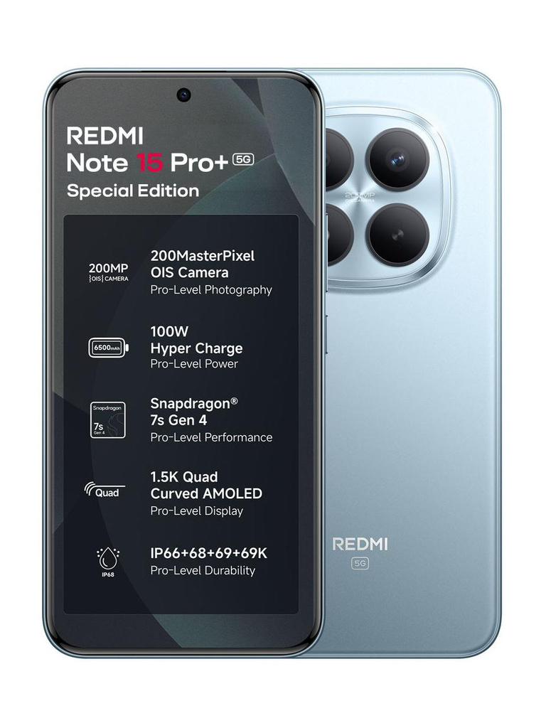Note 15 Pro+ 5G Special Edition Mirage Blue 16GB RAM 512GB ROM (Mirage Blue, 512 GB) (16 GB RAM)