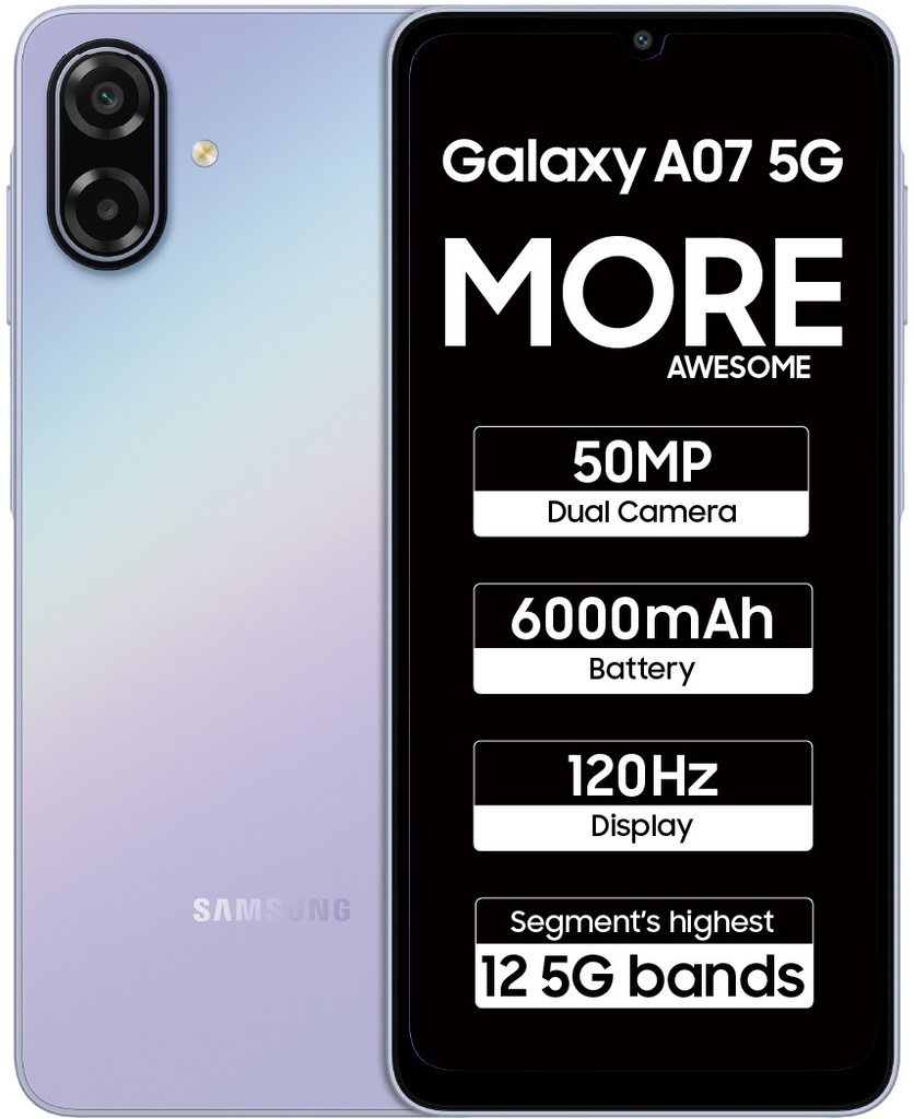 samsung galaxy a07 5g light violet 128 gb