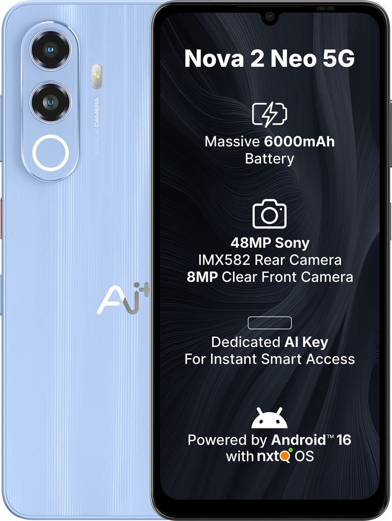 Ai+ Nova 2 Neo 5G (Blue, 128 GB)