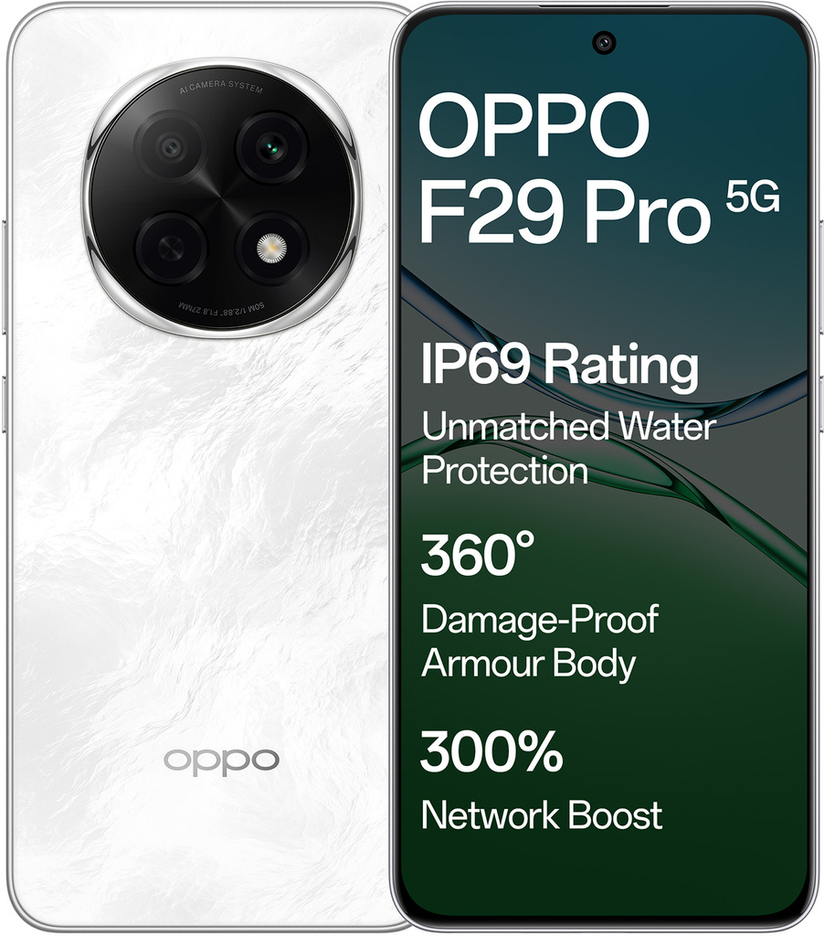 oppo f29 pro 5g marble white 256 gb