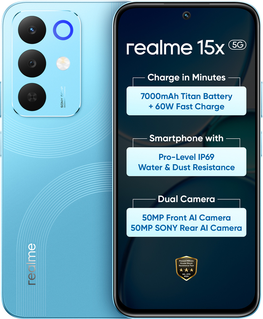 15x 5G (Aqua Blue, 128 GB) (8 GB RAM)