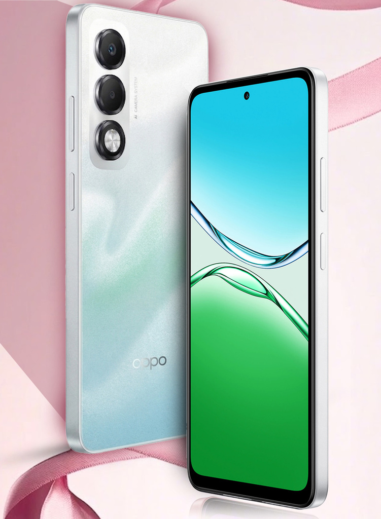 oppo k13x 5g 6000mah 45w supervooc charger ai breeze blue 128 gb