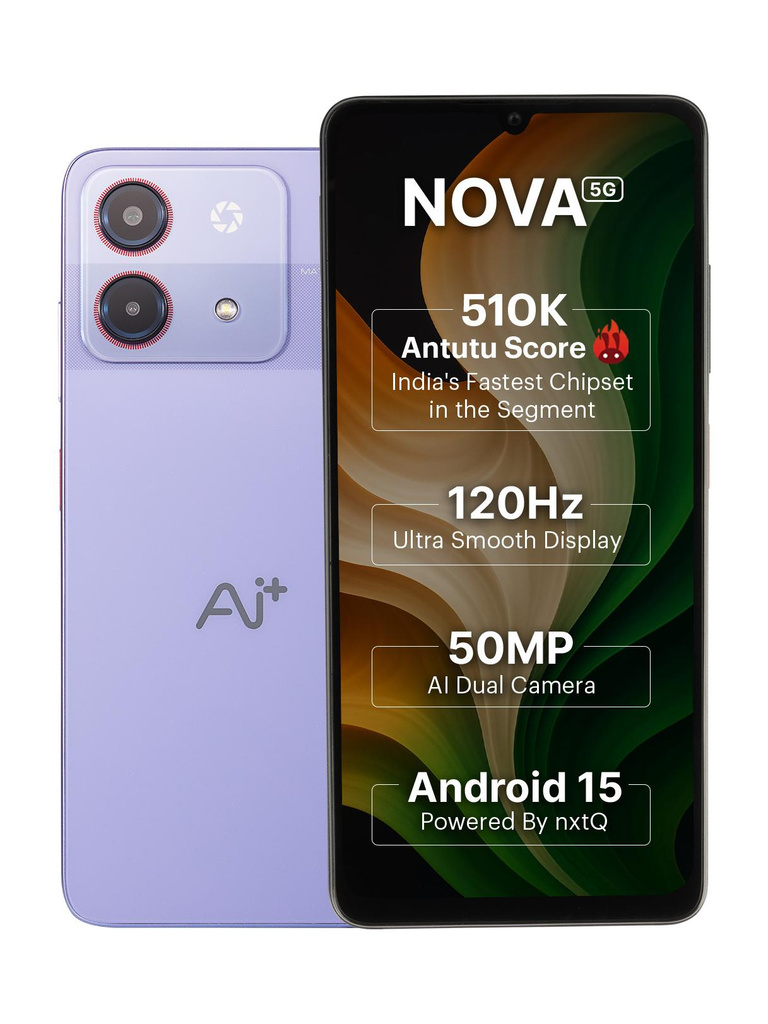 Ai+ Nova 5G (Purple, 128 GB)