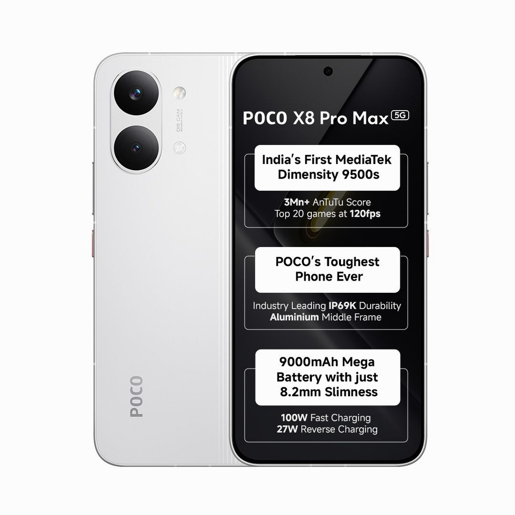 POCO X8 Pro Max (White, 256 GB)