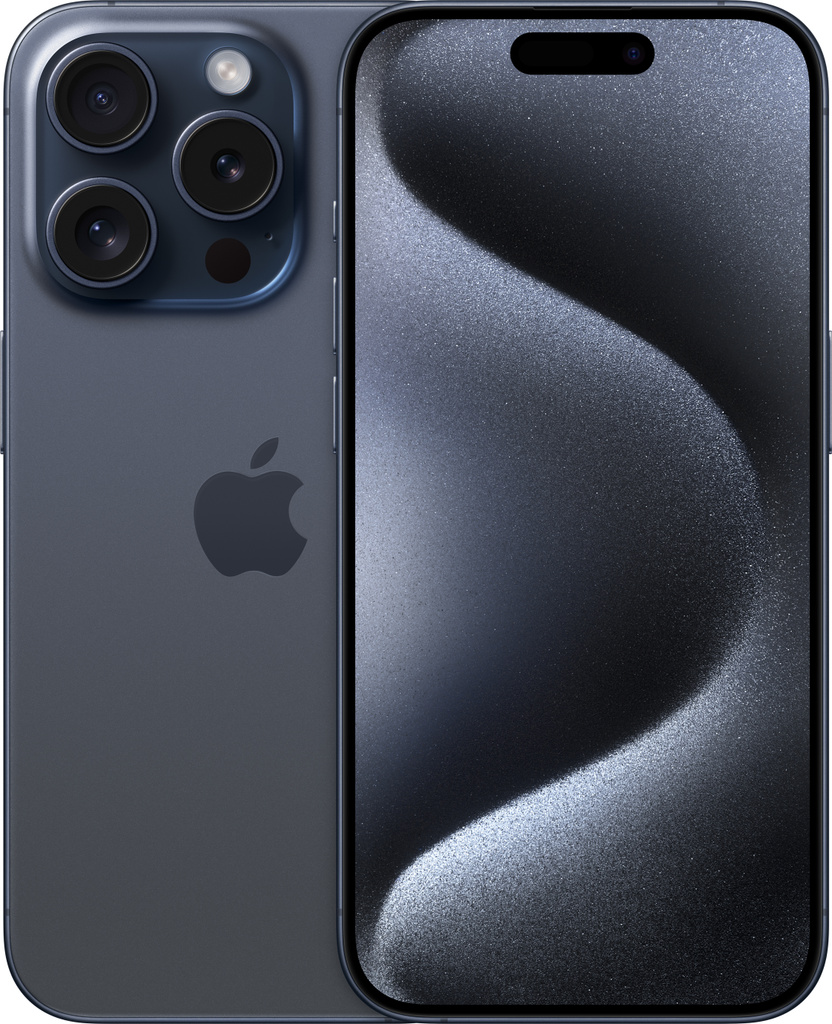 apple iphone 15 pro blue titanium 256 gb