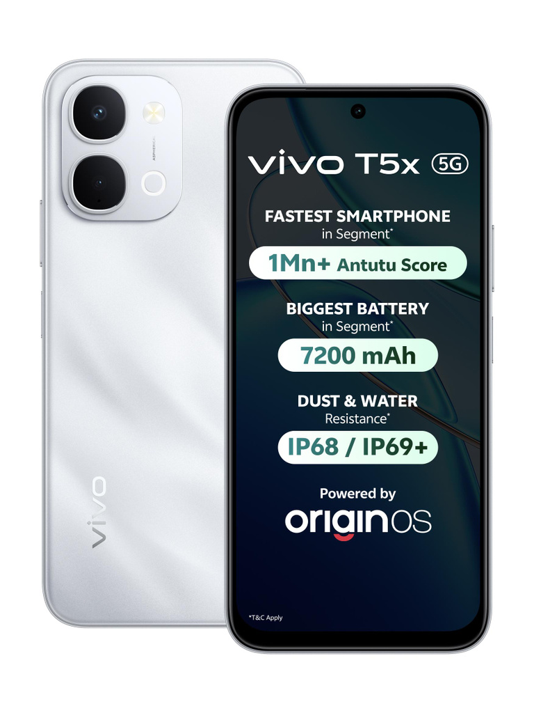 vivo T5x 5G (Star Silver, 128 GB)