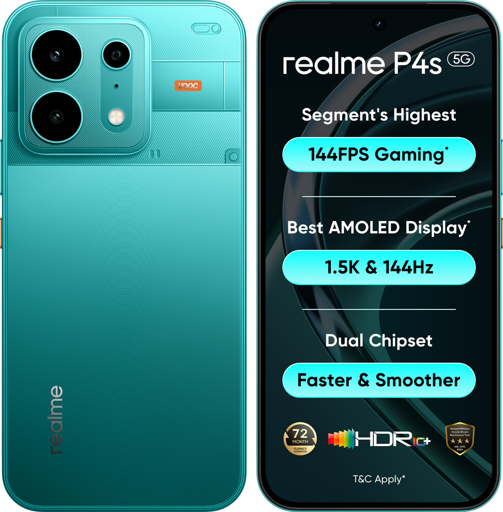 realme P4s 5G (Electric Cyan, 256 GB)