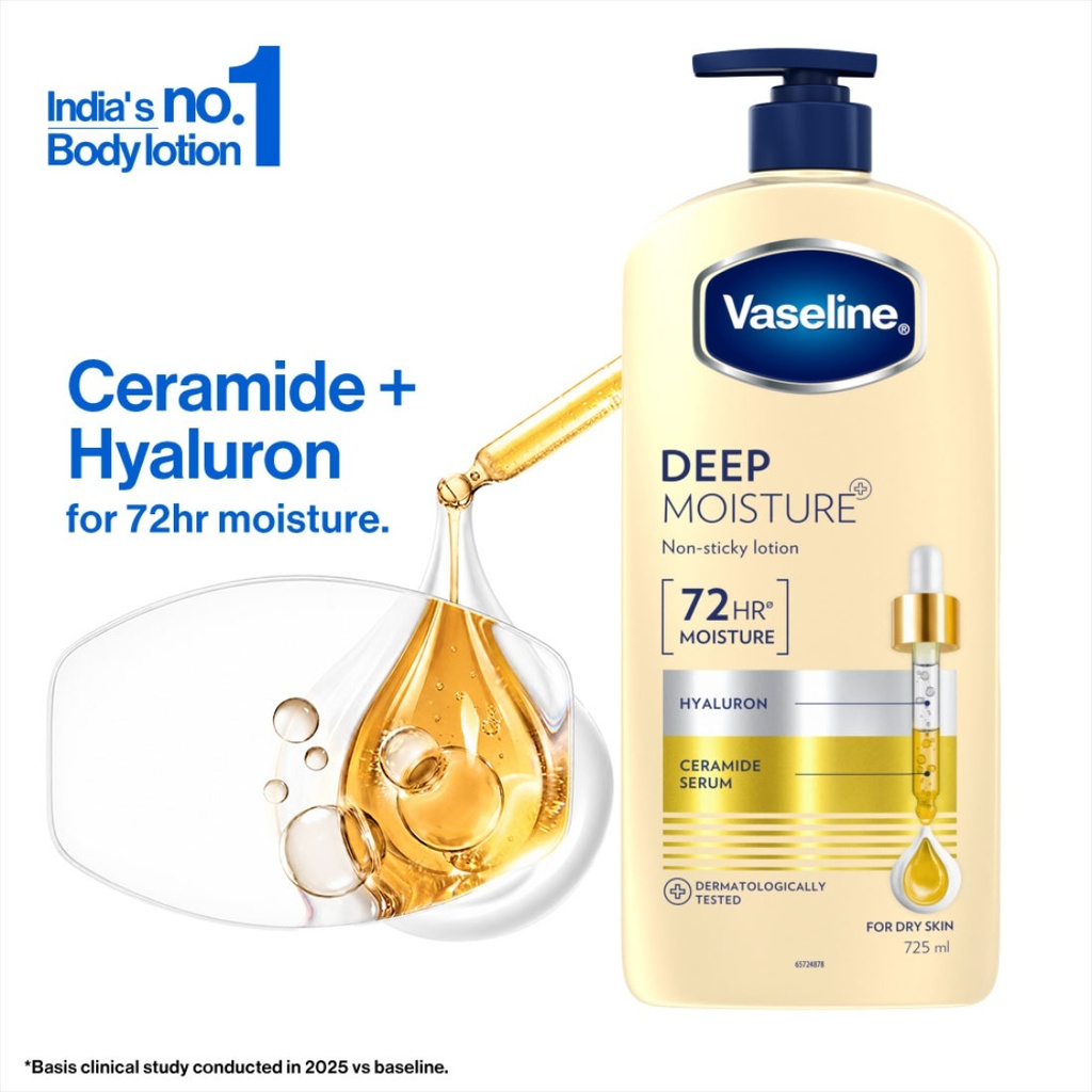 Deep Moisture Non Sticky Body Lotion with Ceramide Hyaluron10X More (725 ml)