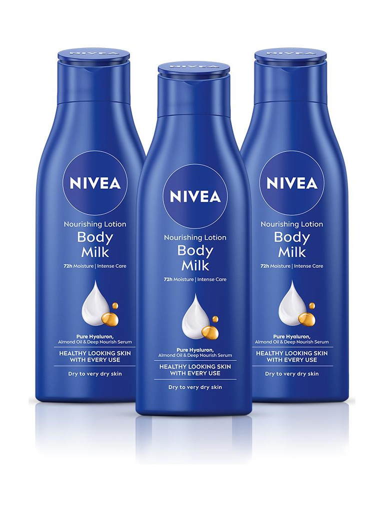 Body Milk Combo, Lotion Moisturizer, Deep Moisture Serum, Normal Skin (600 ml)