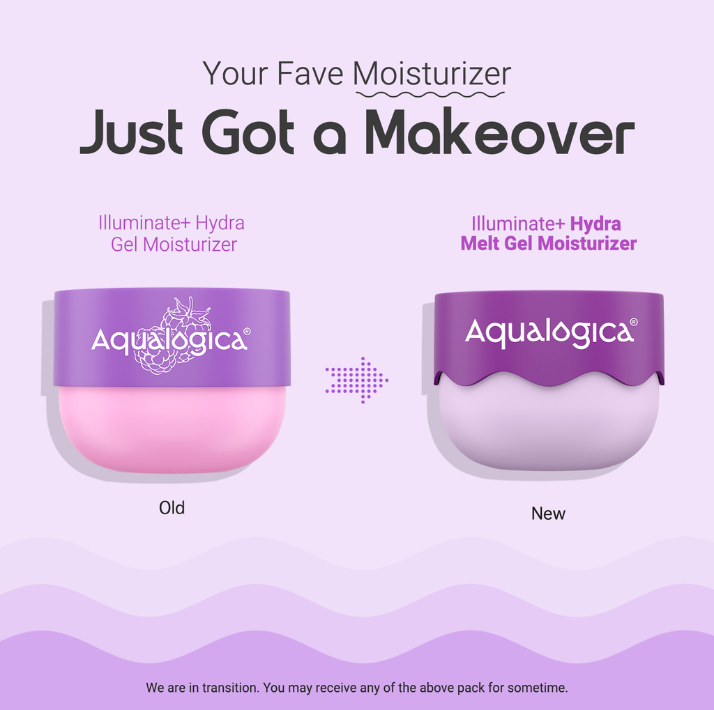 aqualogica illuminate hydra gel moisturizer wild berries alpha arbutin