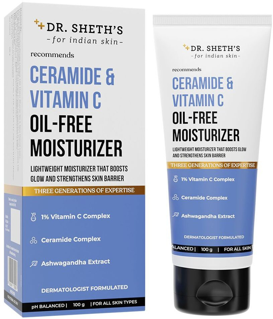 Ceramide & Vitamin C Oil-Free Moisturizer Fights Dryness, Dullness, Damaged skin (100 g)