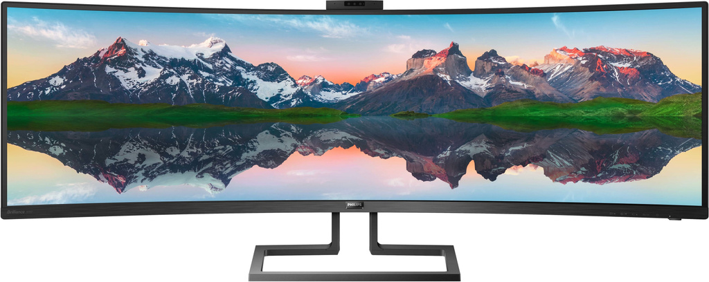 PHILIPS 124.46 cm (49 inch) Curved Quad HD LED Backlit VA Panel with Pop-Up Webcam Monitor (499P9H1/94) (Response Time: 5 ms, 48 Hz Refresh Rate)