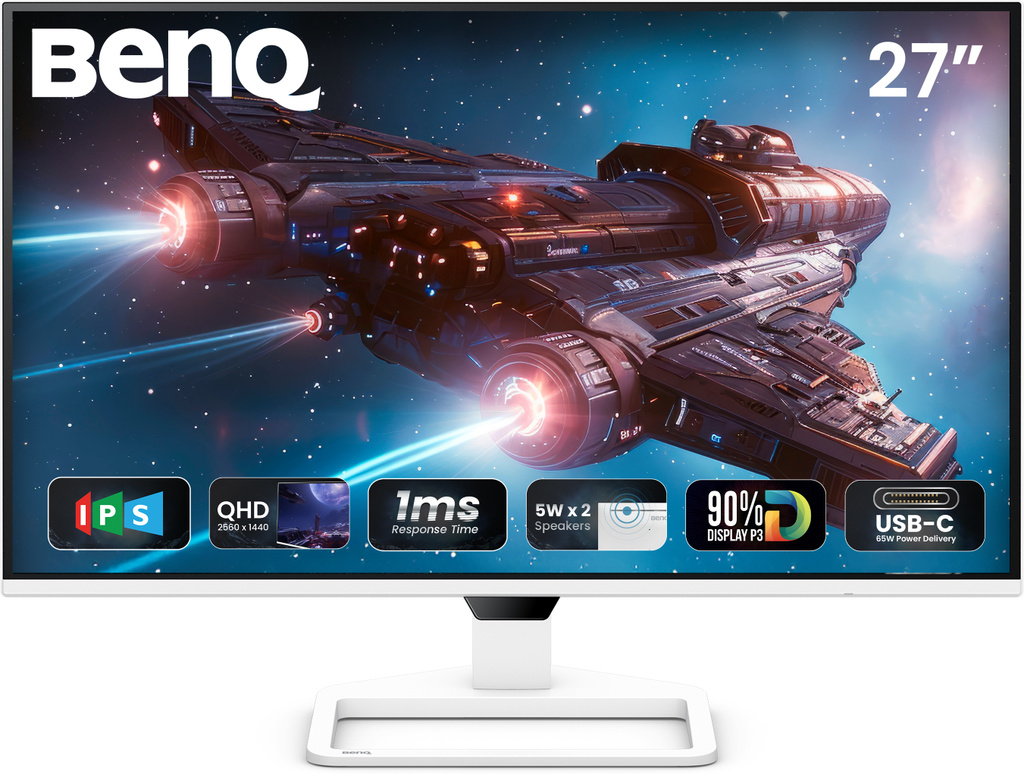 BenQ EW 68.58 cm (27 inch) Quad HD LED Backlit IPS Panel Gaming Monitor (EW270Q)
