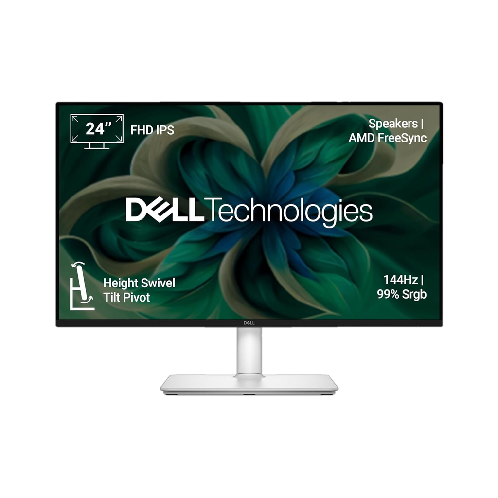 DELL S-Series 60.96 cm (24 inch) Full HD LED Backlit IPS Panel with 2xHDMI, Built-in 6W Dual Speakers, TÜV Rheinland 4-Star Eye Comfort, Flicker-free Monitor (S2425HSM)