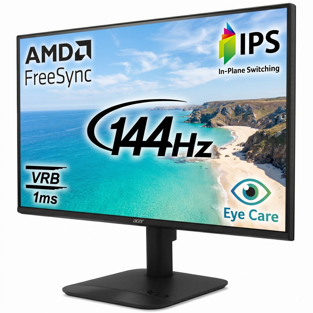 acer 60 45 cm 24 inch full hd led backlit ips panel 6 axis color adjustment 2x2w inbuilt speakers display widget visioncare energy star certified robust stand monitor ka242y