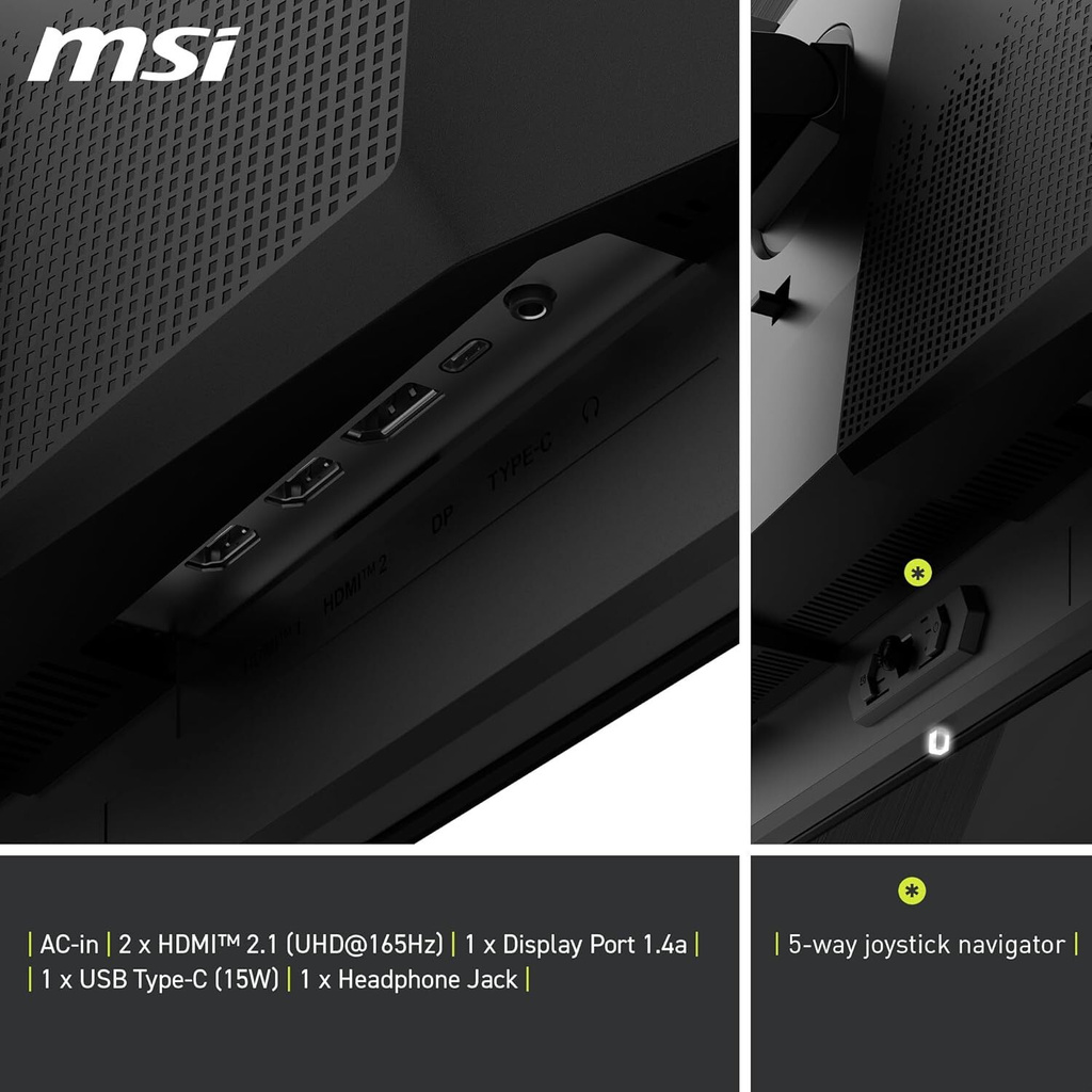 MSI 80.01 cm (32 inch) Full HD IPS Panel Gaming Monitor (MAG321UP QD-OLED) (Response Time: 4 ms, 165 Hz Refresh Rate)