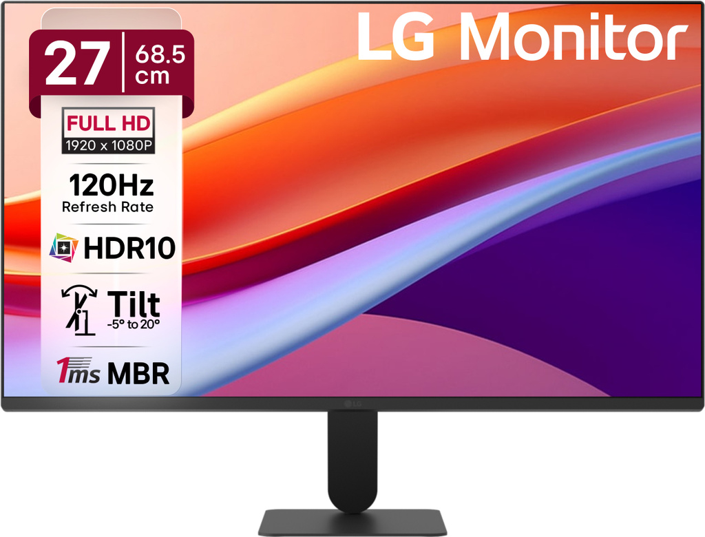 LG 68.58 cm (27 inch) Full HD IPS Panel Monitor (27U411A)