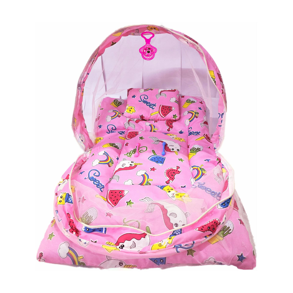 First Vision Baby Net with Soft Pillow Cotton Washable Kids Mosquito…