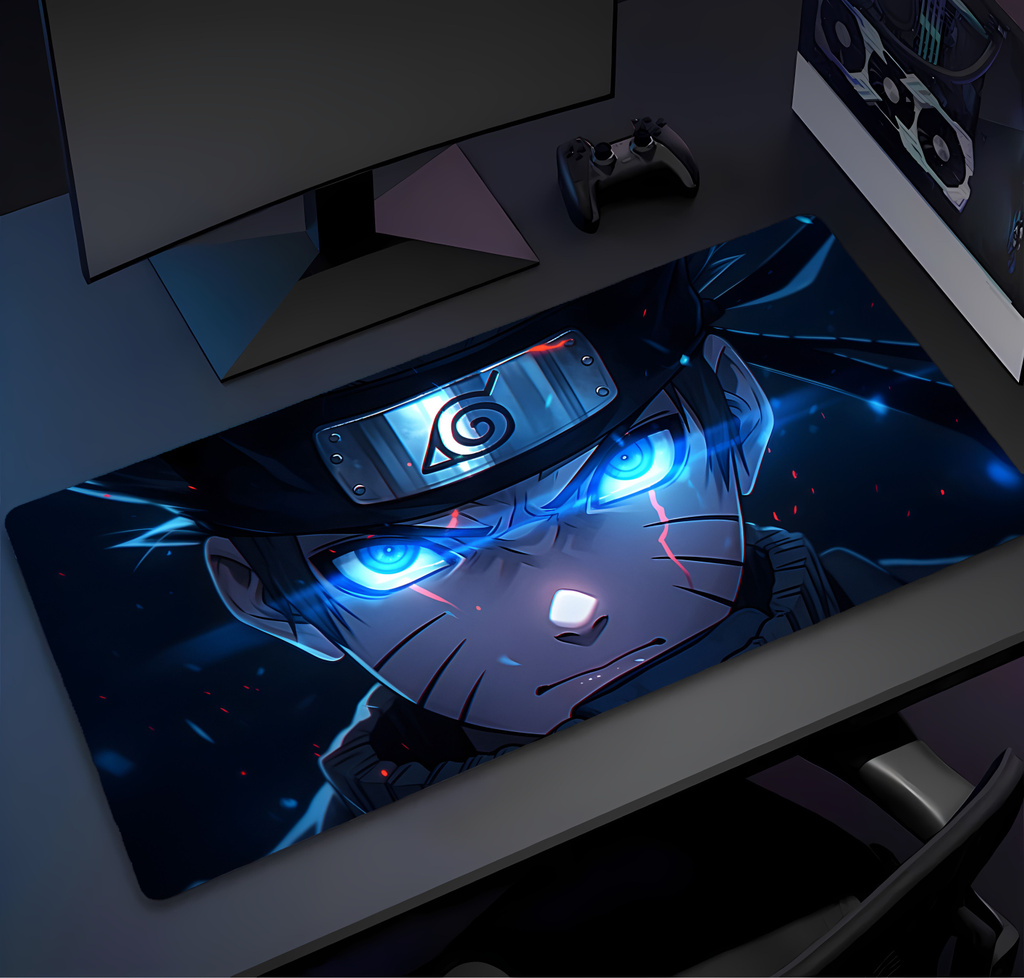 Eshaaver Animie Printed Naruto uzumaki Laptop & Desktop Mat /Desk Pad Non Slip Base Mousepad (Multicolor 19)