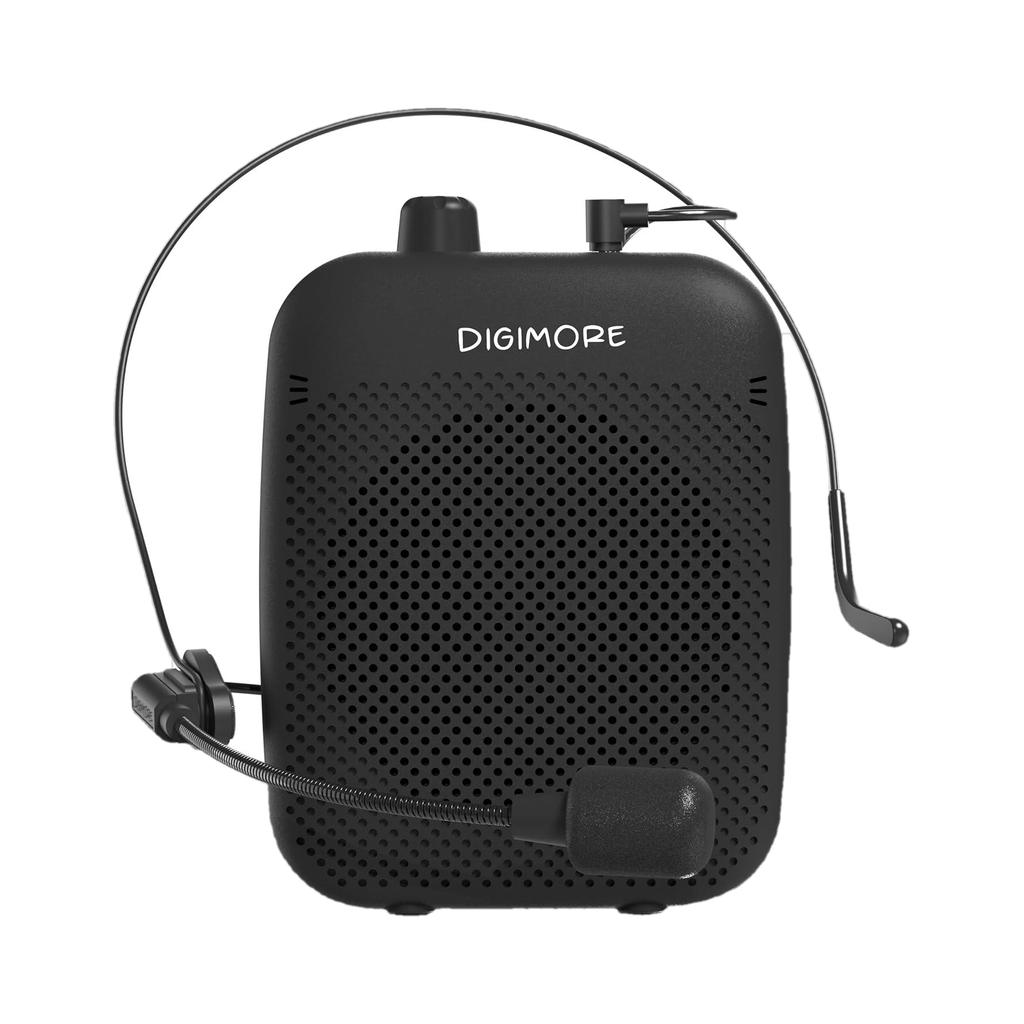 D-1200 10W Portable Voice Amplifier | Wired Head Mic | 10Hrs Backup for Teachers Speaker Cabinets