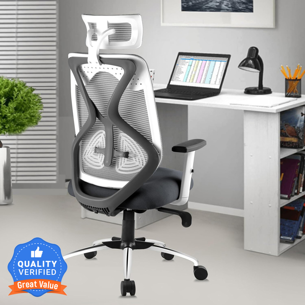 ASTRIDE Ergofit Ergonomic High Back, Synchro Tilt Mechanism, Heavy Duty Metal Base Mesh Office Adjustable Arm Chair