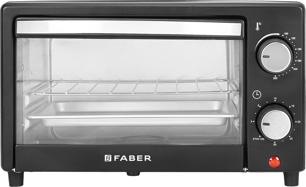 FABER 9-Litre Oven Toaster Grill OTG FOTG 9L NEO BK, Black