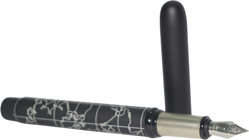 submarine 3019 world map metal fountain pen comes 2 cartridges converter pen