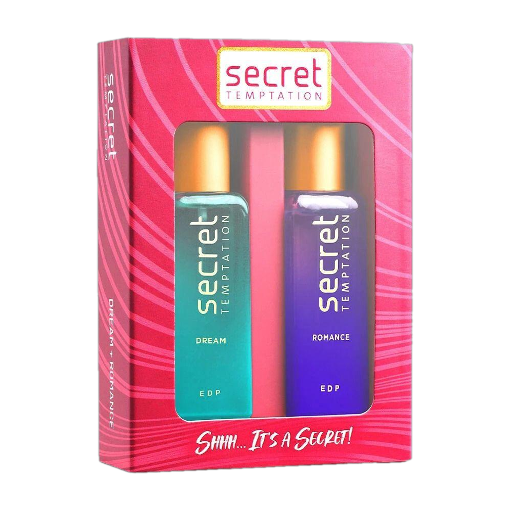 secret temptation perfume gift set women 20ml each l long lasting fragrance her eau de parfum 40 ml