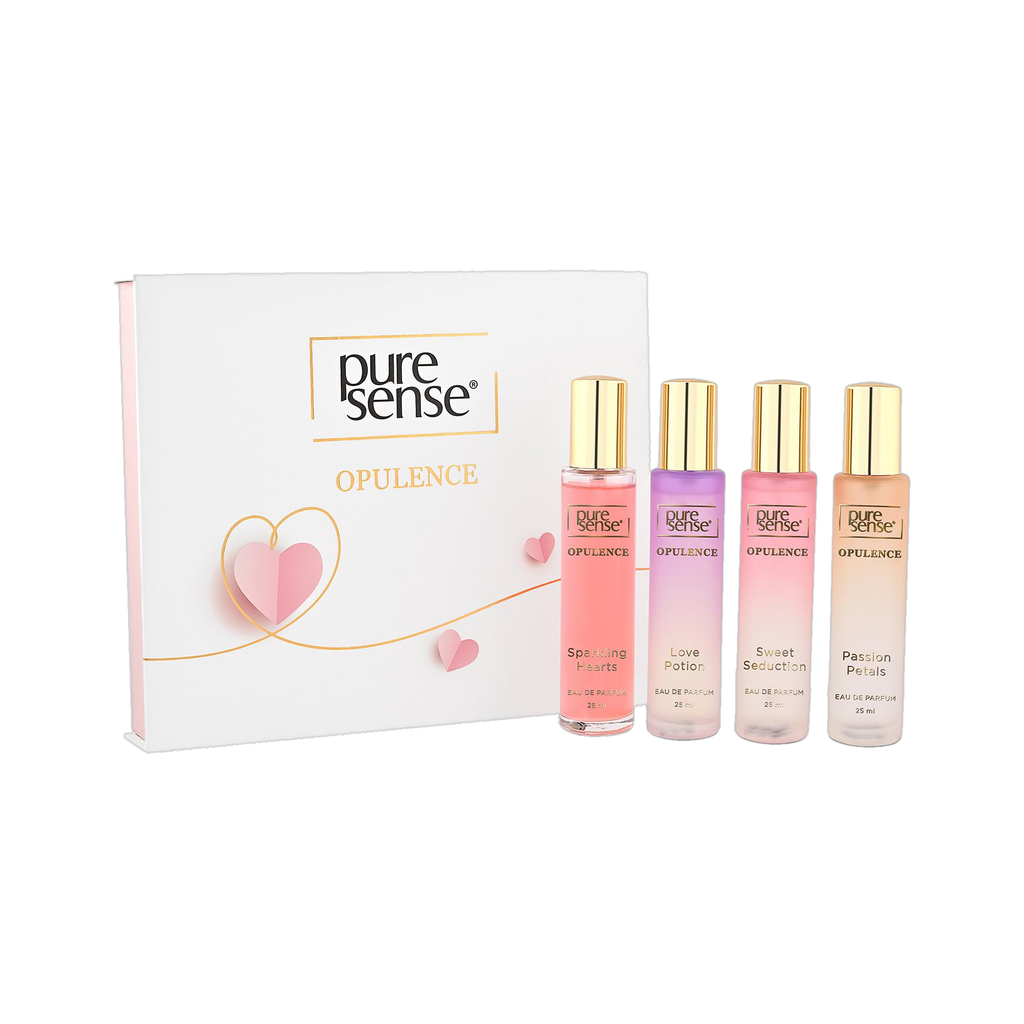 puresense opulence gift set hearts sweet passion love 4x25ml perfume 100 ml