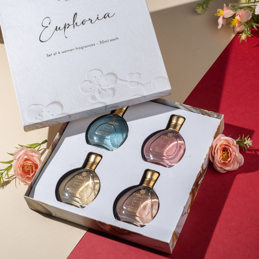 carlton london euphoria women perfume gift set 4 30 ml each 120 pack eau de parfum 120