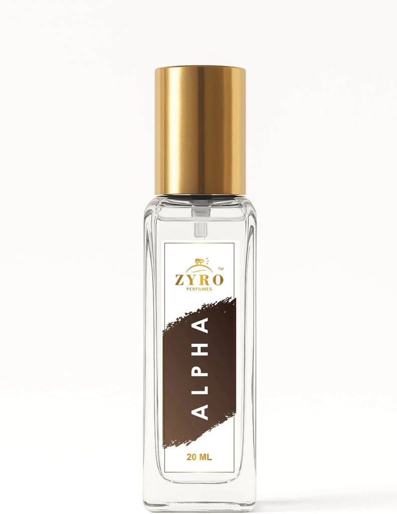 ZYRO Alpha Long Lasting Perfume | Masculine & Luxurious Scent with 33% Fragrance oil Extrait De Parfum  -  20 ml