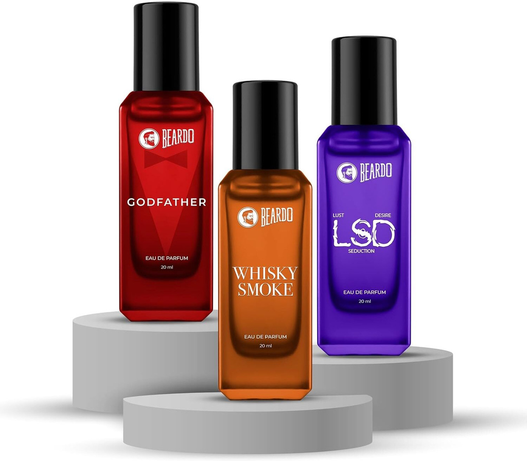 BEARDO GodFather, Whisky Smoke & LSD Perfume EDP| Strong & Long Lasting | Woody & Musky Eau de Parfum  -  60 ml