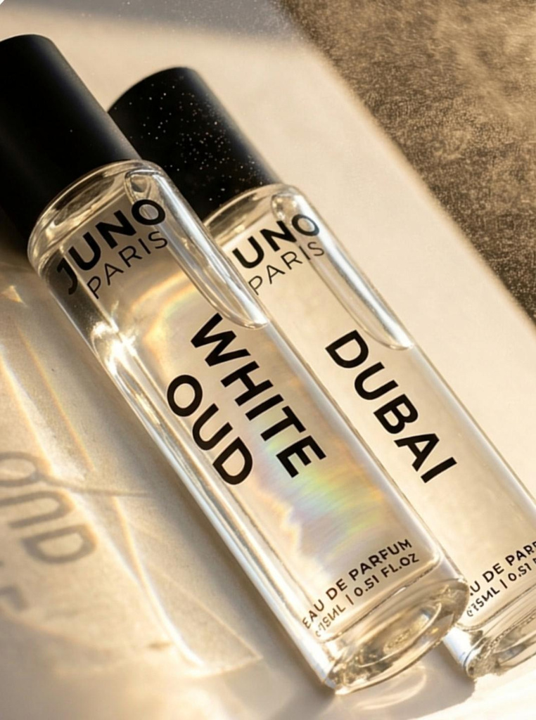 JUNO PARIS Oud Eclipse White Oud & Dubai Unisex Perfume Combo| 15mlx2 | Long Lasting Eau de Parfum  -  30 ml