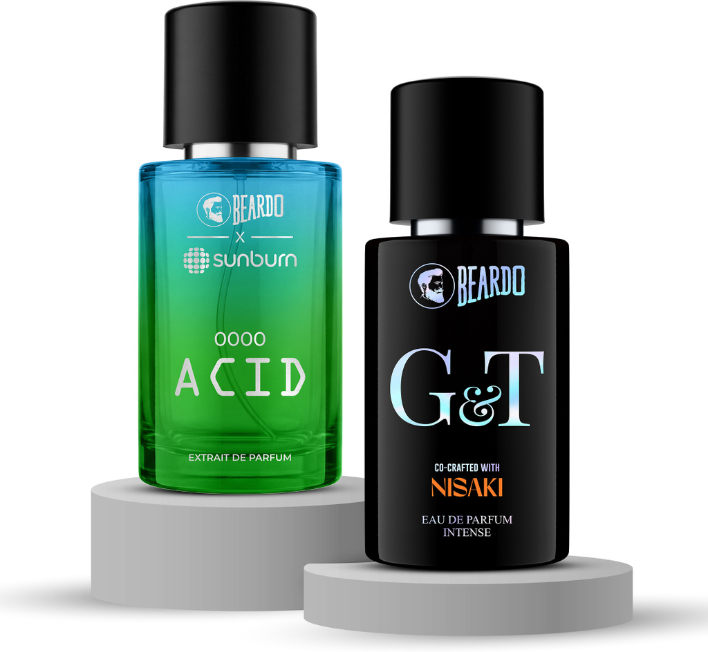G&T EDP And Acid Perfume | Strong & Long-Lasting Fragrance | Premium(Set of 2) Extrait De Parfum - 60 ml (For Men)