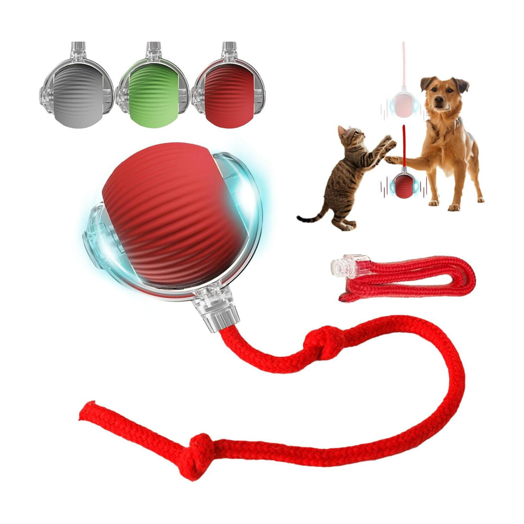 Automatic Smart Pet Dancing Ball- Motion Sensor Toy With Plastic Plastic Ball For Dog & Cat