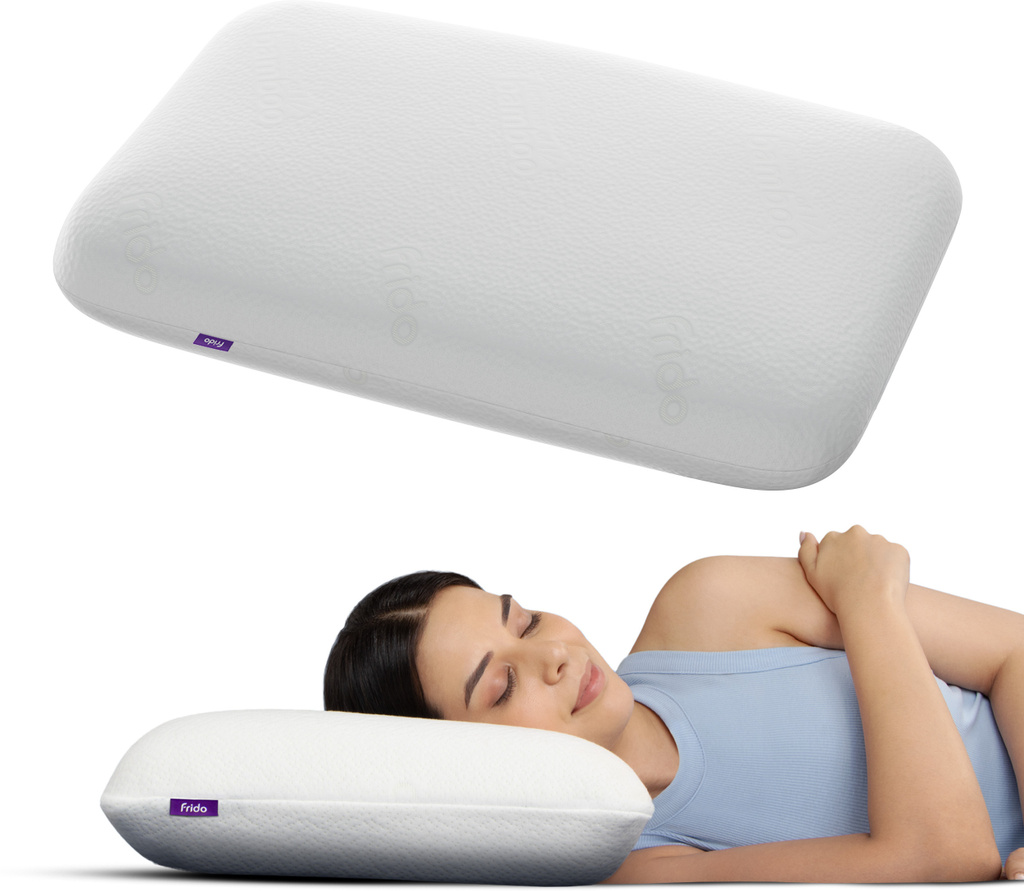frido memory foam orthopaedic pillow pack 1 solid ultimate deep sleep neck shoulder pain relief king size 5 inch